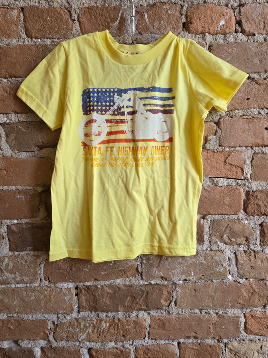 Motorcycle, Santa Fe Tee. Native Funk and Flash
