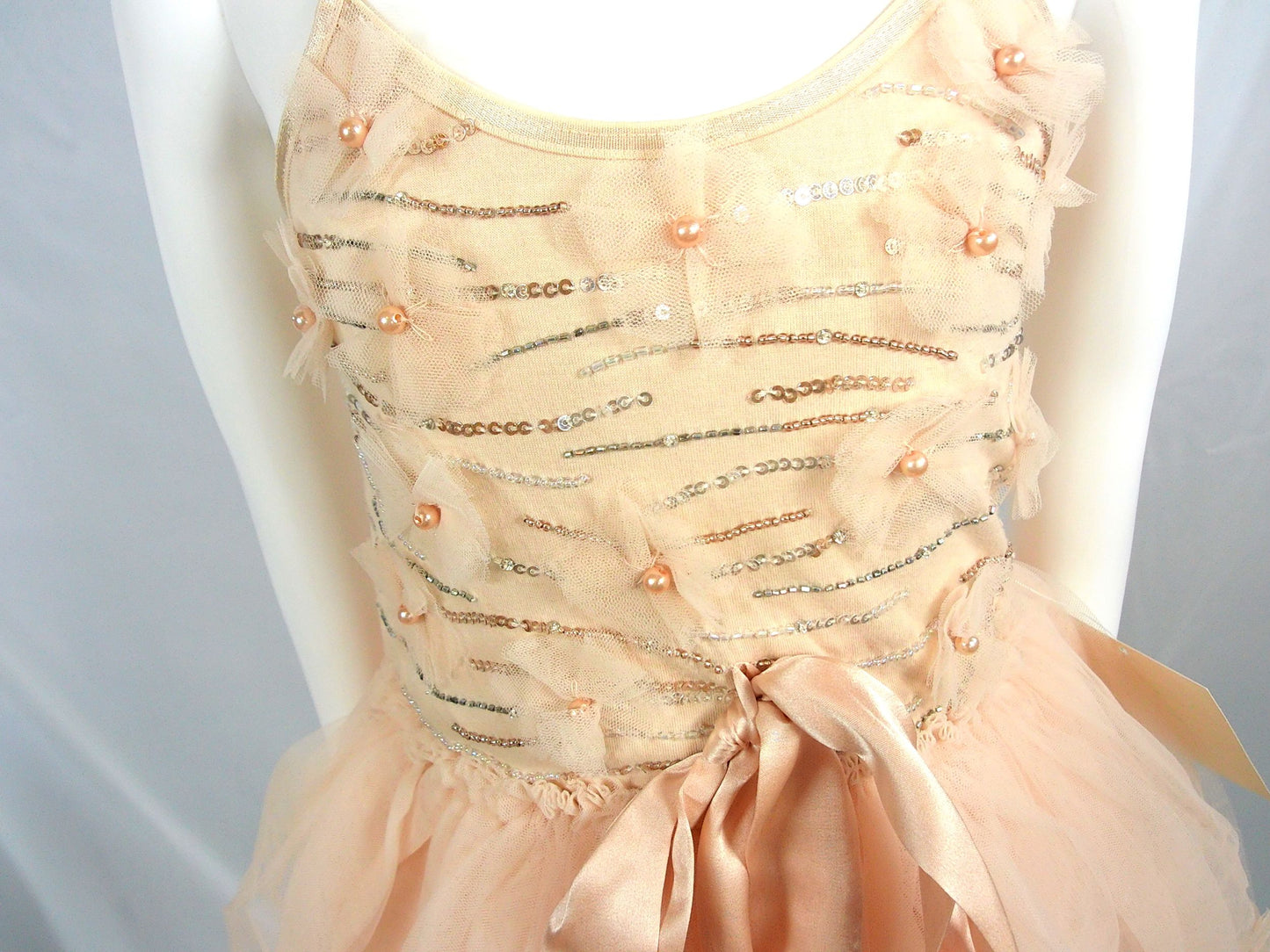 Tutu Du Monde Tutu Dress in "Latte" w/ flowers *C1,E1*