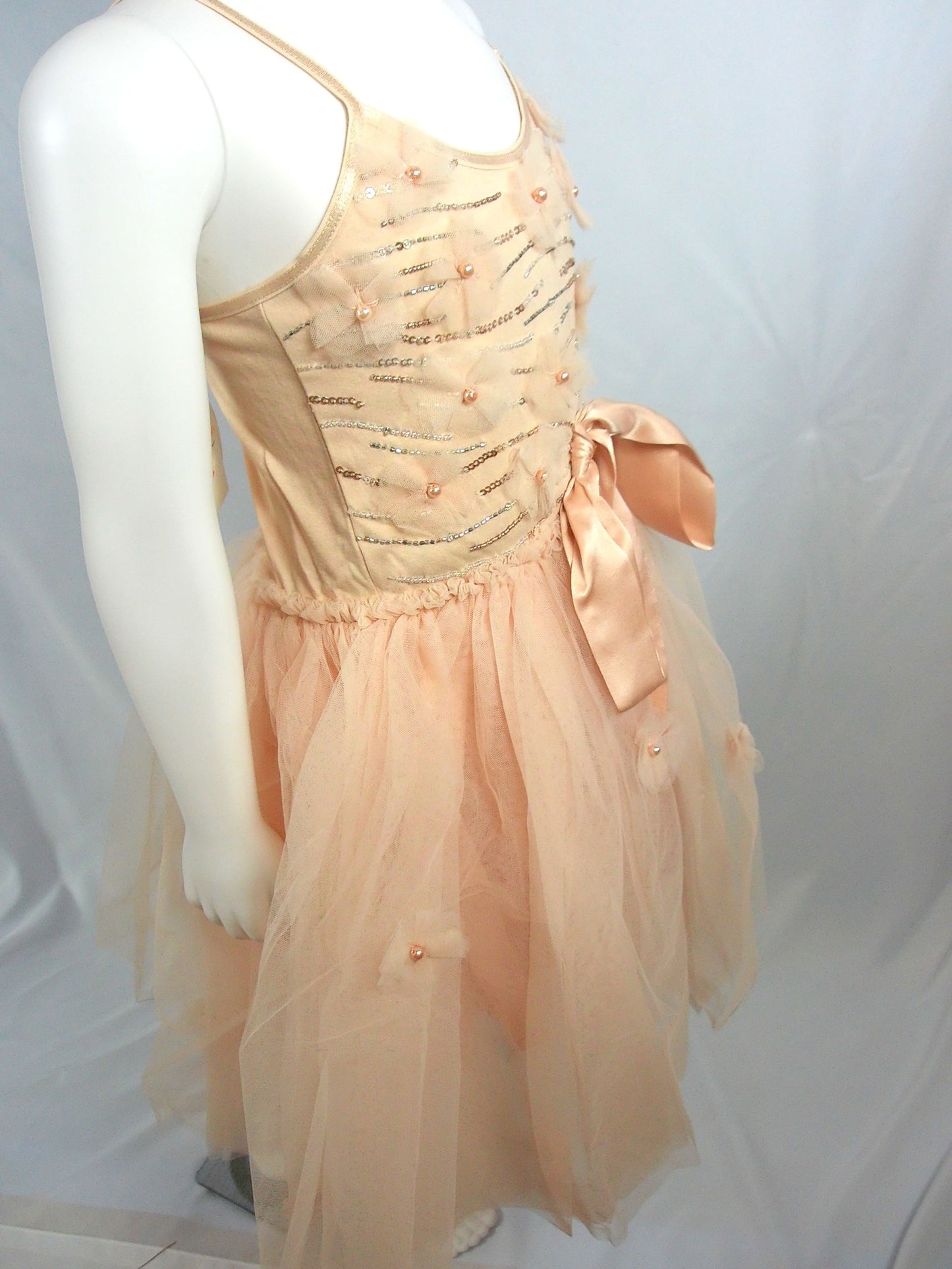 Tutu Du Monde Tutu Dress in "Latte" w/ flowers *C1,E1*
