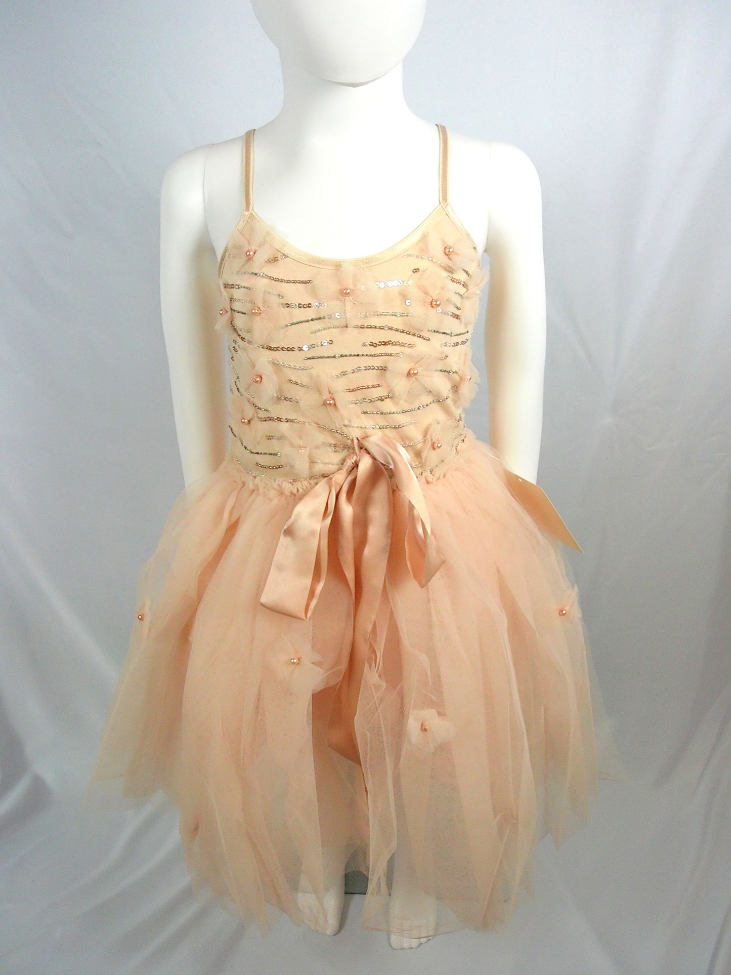 Tutu Du Monde Tutu Dress in "Latte" w/ flowers *C1,E1*