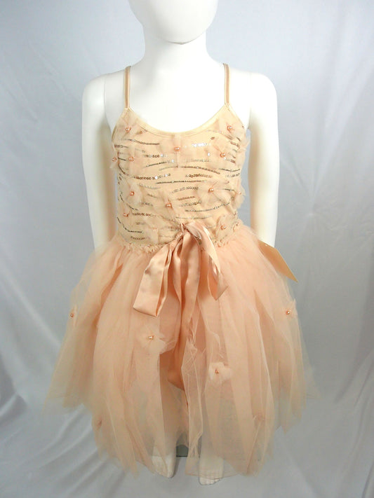 Tutu Du Monde Tutu Dress in "Latte" w/ flowers *C1,E1*